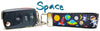 Space Key Fob Wristlet Keychain 1"wide Zipper pull Camera strap handmade - Petcollarshandmades