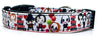 Horror dog collar handmade adjustable buckle collar 5/8" wide or leash fabric Petcollarshandmade