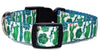 Cactus dog collar handmade adjustable buckle collar 5/8"wide or leash Petcollarshandmade
