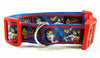 Wonder Woman dog collar handmade adjustable buckle 1" or 5/8" wide or leash Petcollarshandmade