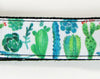 Cactus dog collar handmade 12.00 all sizes adjustable buckle collar 1"wide leash - Petcollarshandmades