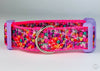 Valentine hearts dog collar handmade adjustable buckle collar 1"wide or leash - Petcollarshandmades