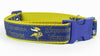 Vikings dog collar handmade adjustable buckle collar football 1" wide or leash - Petcollarshandmades