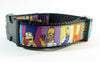 Simpsons dog collar handmade adjustable buckle collar 1" or 5/8" wide or leash - Petcollarshandmades