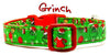 Grinch dog collar handmade adjustable buckle collar 5/8" wide or leash handmade - Petcollarshandmades