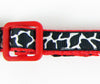 Animal Print cat or small dog collar 1/2" wide adjustable handmade bell or leash Petcollarshandmade