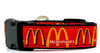 McDonald's dog collar handmade adjustable buckle 1"or 5/8" wide or leash Petcollarshandmade
