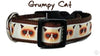Grumpy Cat dog collar handmade adjustable buckle collar 1" wide or leash $6 - Petcollarshandmades