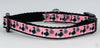 Pugs  cat & small dog collar 1/2" wide adjustable handmade bell Or leash - Petcollarshandmades