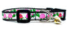 Turtles cat or small dog collar 1/2" wide adjustable handmade bell or leash Petcollarshandmade