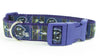 Ravens dog collar handmade adjustable buckle collar football 1" wide or leash Petcollarshandmade
