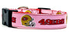 SF 49ERS girl dog collar handmade adjustable buckle 1" or 5/8" wide or leash Petcollarshandmade