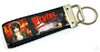 Elvira Key Fob Wristlet Keychain 1 1/4"wide Zipper pull Camera strap - Petcollarshandmades