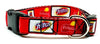 Fritos Dog collar handmade adjustable buckle collar 5/8" wide leash fabric - Petcollarshandmades