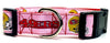 SF 49ERS girl dog collar handmade adjustable buckle 1" or 5/8" wide or leash Petcollarshandmade