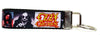 Ozzy Osbourne Key Fob Wristlet Keychain 1"wide Zipper pull Camera strap handmade - Petcollarshandmades