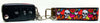 Skulls Key Fob Wristlet Keychain 1"wide Zipper pull Camera strap handmade - Petcollarshandmades