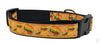 Hamburgers & Fries Dog collar handmade adjustable buckle collar 1" wide or leash - Petcollarshandmades