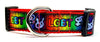 LGBT dog collar Handmade adjustable buckle collar 1" wide or leash - Petcollarshandmades