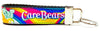 Care Bears Key Fob Wristlet Keychain 1" wide Zipper pull Camera strap - Petcollarshandmades