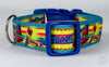 Butterfinger Candy dog collar handmade adjustable buckle collar 1"wide or leash Petcollarshandmade