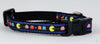 PacMan cat or small dog collar 1/2" wide adjustable handmade bell or leash Petcollarshandmade