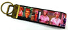 I Love Lucy Key Fob Wristlet Keychain 1"wide Zipper pull Camera strap - Petcollarshandmades