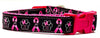 Bark For A Cure dog collar handmade adjustable buckle collar 5/8"wide or leash - Petcollarshandmades