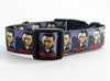 Dracula dog collar handmade adjustable buckle collar 1" wide or leash Petcollarshandmade