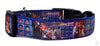 Brady Bunch dog collar handmade adjustable buckle collar 1" wide or leash Petcollarshandmade