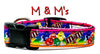 M & M's dog collar handmade adjustable buckle collar 5/8" wide or leash - Petcollarshandmades