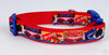 Candy treats dog collar handmade adjustable buckle collar 1"or 5/8" wide or leash Petcollarshandmade