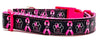 Bark For A Cure dog collar handmade adjustable buckle collar 5/8"wide or leash - Petcollarshandmades