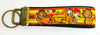 Garfield Key Fob Wristlet Keychain 1"wide Zipper pull Camera strap - Petcollarshandmades