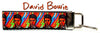 David Bowie Key Fob Wristlet Keychain 1"wide Zipper pull Camera strap - Petcollarshandmades