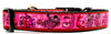 Cheshire Cat dog collar handmade adjustable buckle collar 1"wide or leash fabric - Petcollarshandmades