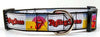 Rolling Stones dog collar Rock N Roll handmade adjustable buckle 1"or 5/8"wide Petcollarshandmade