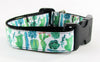 Cactus dog collar handmade 12.00 all sizes adjustable buckle collar 1"wide leash - Petcollarshandmades
