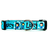 Lucy dog collar handmade adjustable buckle collar 5/8" wide or leash Petcollarshandmade