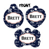 Pet ID Tag New York Yankees Personalized Custom Double Sided Pet Tag Football Petcollarshandmade
