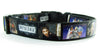 Beetlejuice dog collar handmade adjustable buckle collar 1" or 5/8"wide or leash Petcollarshandmade