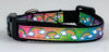 Rainbow Glitter cat or small dog collar 1/2" wide adjustable handmade bell or leash Petcollarshandmade