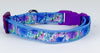 Flowers cat or small dog collar 1/2" wide adjustable handmade bell or leash Petcollarshandmade