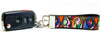 Picasso Key Fob Wristlet Keychain 1" wide Zipper pull Camera strap handmade - Petcollarshandmades