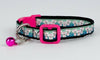 Puppies cat & small dog collar 1/2" wide adjustable handmade bell Or leashes - Petcollarshandmades