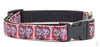Chuck & Bride Dog collar handmade adjustable buckle collar 5/8"wide or leash - Petcollarshandmades