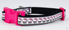 Skulls cat or small dog collar 1/2" wide adjustable handmade bell or leash Petcollarshandmade
