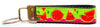 Watermelon Key Fob Wristlet Keychain 1"wide Zipper pull Camera strap handmade - Petcollarshandmades