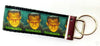 Frankenstein Key Fob Wristlet Keychain 1 1/4"wide Zipper pull Camera strap - Petcollarshandmades