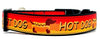 Hot Dog Dachshunds dog collar handmade adjustable buckle 1"or 5/8"wide or leash Petcollarshandmade